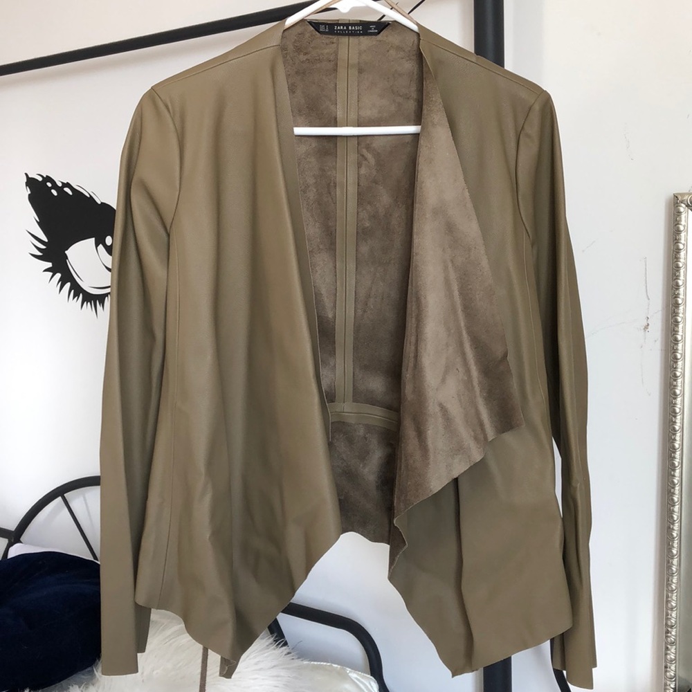 Faux leather Zara jacket.